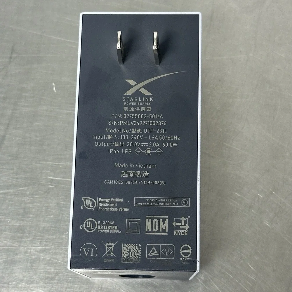 Minj Starlink Power Supply Block Only Replacement Part UTP-231L 30V 2.0A 60W